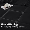 thumbnail image 2 of YEPCLUB Comforters King size, Duvet Insert, All Season Duvet, Black Down Alternative Hotel Comforter, Lightweight Quilt with Corner Tabs, Machine Washable (Black, King 102x90 Inches), 2 of 10