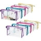 thumbnail image 1 of Bolsa de cosméticos Hedume, transparente, impermeable, de PVC, 10 unidades, 1 of 5