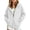 White, variant on Hoodies for Teen Girls Zip Up Cute Hoodies Fall Jacket OverSized Casual Sweatshirts with Pocket (APink,5-6 Years)