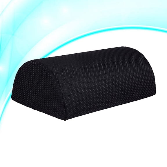 FENGGUIQU Semi Circle Foot Pad Comfort Mat Black Anti Slip for Office and Home Use