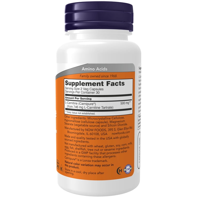 kazeina l-carnitine NOW, Supplement, 250 mg, Purest Form Vegetarian Capsules AOD-9604 Topical Cream: Targeted audience:beauty Edition:Gift