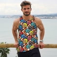 thumbnail image 6 of Daiia American Football Printed Men's Quick Dry Fit Muscle Tank Top Slim-Fit Tank Workout Tank Top Lightweight Sports Tank Top-4X-Large, 6 of 7