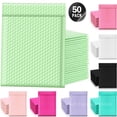 thumbnail image 2 of Paquete de entrega de varios colores, 50 Uds., embalaje de suministros para pequeñas empresas, sobres, paquetes de envío, bolsa de embalaje de sobres de burbujas, 2 of 5