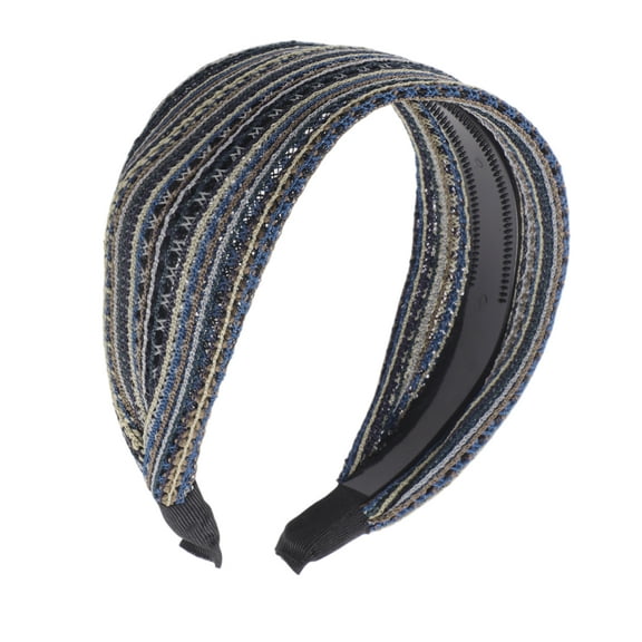 Vocoste Wide Headbands for Women Extra Wide Bohemia Headband Large Head Bands Dark Green