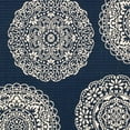 thumbnail image 7 of Loomaknoti Tributary Fantasia 8' x 10' Medallion Indoor/Outdoor Area Rug , Blue, 7 of 7