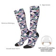 thumbnail image 4 of Balery Plaid Flamingo Calcetines novedosos Calcetines deportivos Calcetines hasta la rodilla Calcetines de algodón Calcetines originales y geniales, 4 of 6