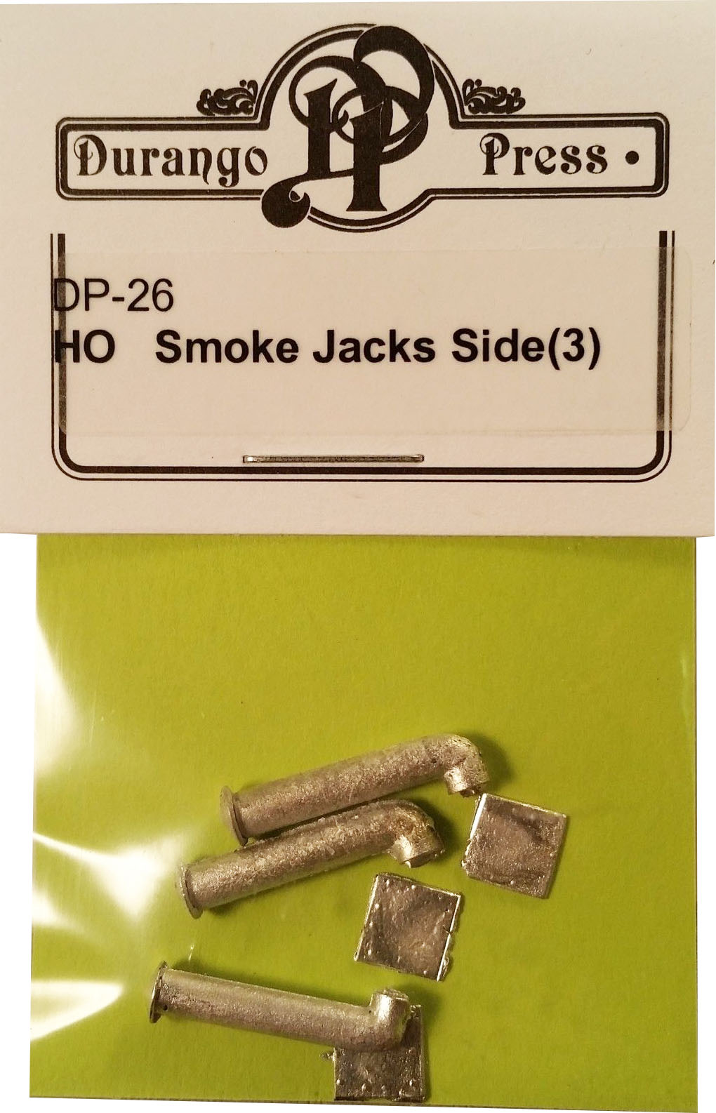 Durango Press HO Scale Model Railroad Detail Parts Smoke Jacks