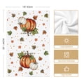 thumbnail image 5 of Sm:)e Orange Pumpkin Fall Dish Towels Set of 2, 18x26 Inch, Farmhouse Maple Leaves Autumn Decor Hand Towels, 5 of 6