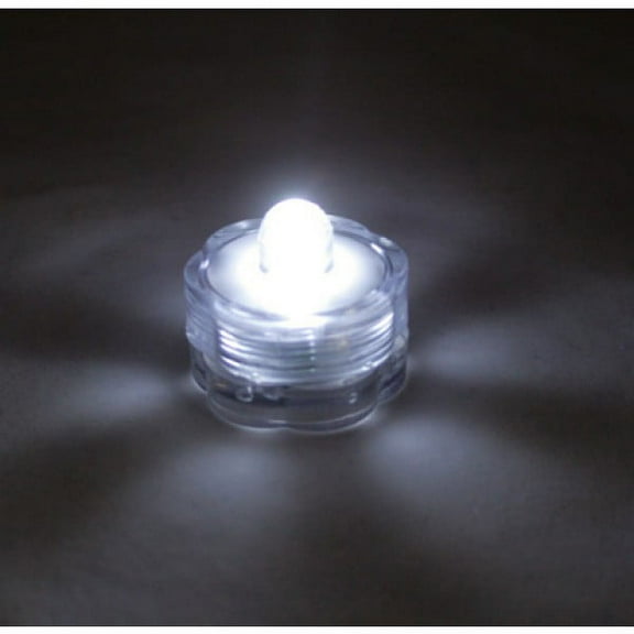 BlueDot Trading Submersible Tea Lights, White, 12-Pack