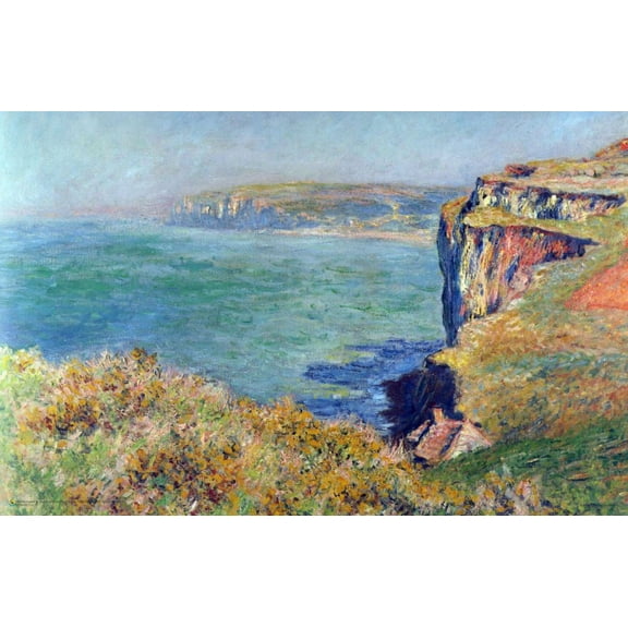 Claude Monet - Cliffs at Varengeville Poster 17" x 11"