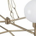 thumbnail image 2 of Varaluz 314N06 Bodie 6 Light 37" Recycled Steel Led Chandelier - Gold, 2 of 4