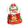 thumbnail image 5 of Sharprepublic Christmas Snow Globes Music Box Birthday Snowman Interior Lighted Snow Globe C, 5 of 8