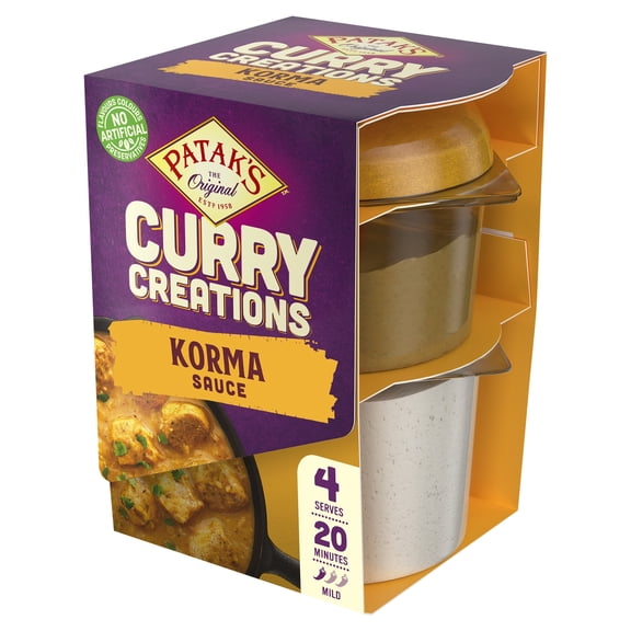 Patak's Curry Creations Korma Sauce Kit 160g, Imported from Britain