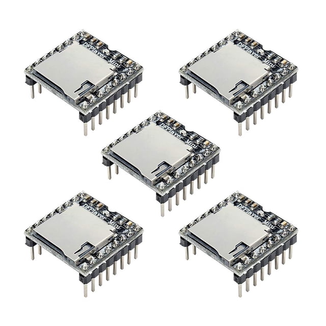 Módulo reproductor MP3 Aideeone DFPlayer Mini de 5 piezas con ranura para tarjeta TF