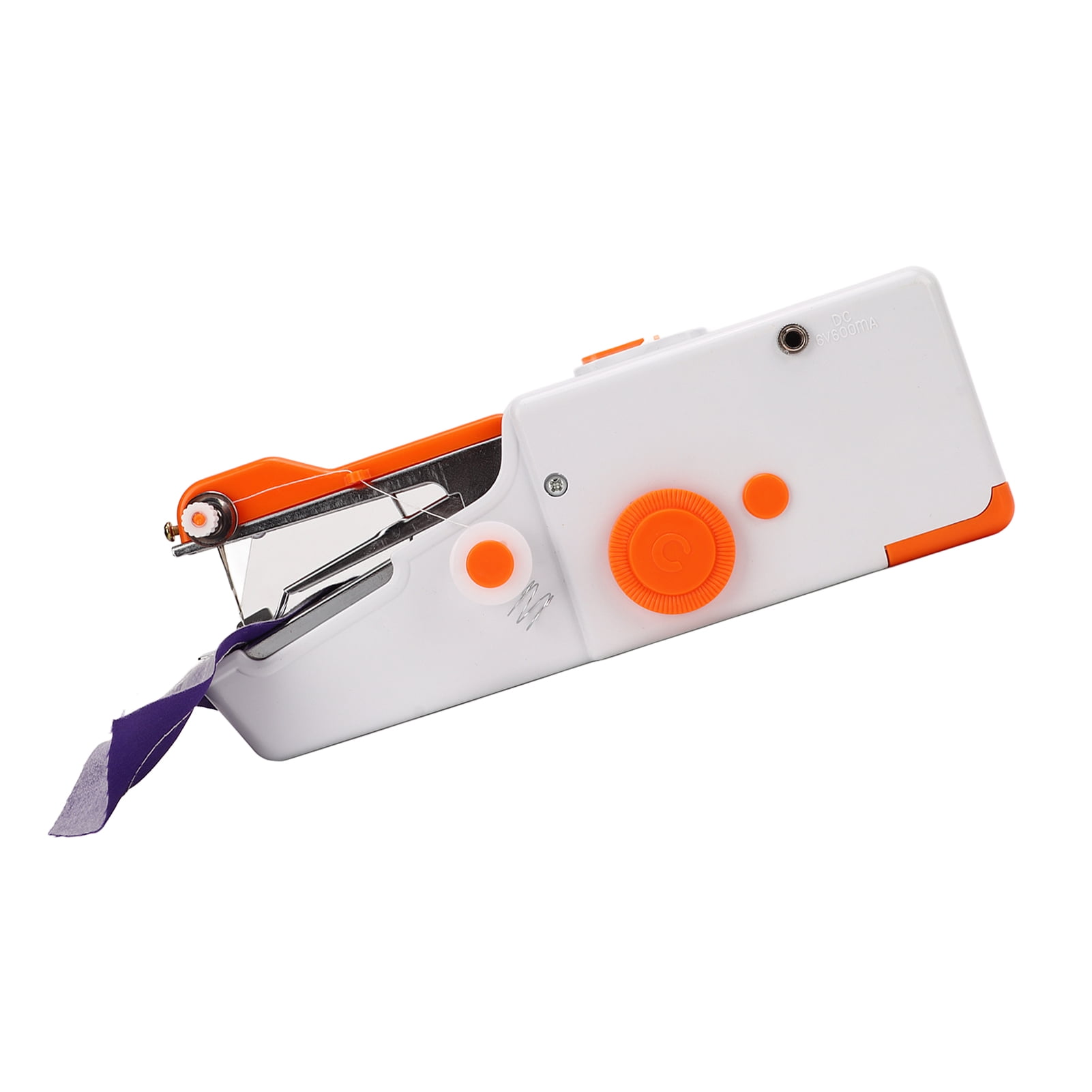 Handheld Sewing Machine,Hand Sewing Device,Handheld Sewing Machine Orange Portable Mini DIY Ergonomic Handle Electric Sewing Machine for Travel Family