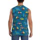 thumbnail image 4 of Balery Transportations with Buildings Camisetas sin mangas para hombre, absorbe la humedad y protege contra el mal olor.-3X-Large, 4 of 7