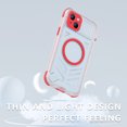 thumbnail image 5 of Allytech IP68 Waterproof Case for iPhone 15 Plus - Built-in Screen Protector - Wireless Charging - Full Body Protection Hard PC Shockproof Anti-Fall Transparent Matte Hybrid Back Case, Red, 5 of 16