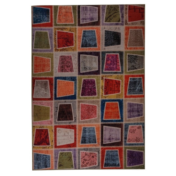 MA Trading Handmade Printed Bursa Multi Vintage Print Rug (India) - 5' x 8'