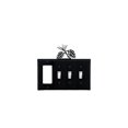 thumbnail image 1 of Village Wrought Iron EGSSS-89 8.25 Inch Pinecone - Single GFI and Triple Switch Cover, Black, 1 of 3