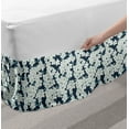 thumbnail image 2 of Daisy Bed Skirt, Floral Bouquets Seasonal Growth Beauty Blossom Spring Romantic Flourish, Elastic Bedskirt Dust Ruffle Wrap Around for Bedding Decor, 4 Sizes, Pale Blue White, by Ambesonne, 2 of 2