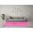thumbnail image 3 of Ahgly Company Indoor Square Abstract Pink Modern Area Rugs, 7' Square, 3 of 4