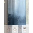 thumbnail image 3 of Blue Grey Sheer Curtains for Living Room Bedroom Modern Oil Painted Art Abstract Geometric Sheer Curtains 72 Inch Long 2 Panels Set Light Filtering Curtain Window Treatments Drapes for Dining Room, 3 of 6