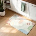 Doormat Bathroom Rugs 16x24in, Boho Mid Century Simple Plant Non Slip ...