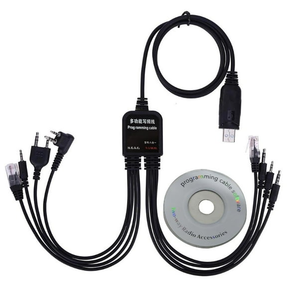 SDFGTstore 8 in 1 USB Programming Cable for Baofeng for for Kenwood TYT QYT