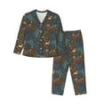 thumbnail image 1 of Fotbe Deers In The Forest 1 Conjunto de Pijama de Manga Larga para Mujer con Estampado, Ropa de Dormir de 2 Piezas, Conjunto de Casa Suave y Cómodo con Bolsillos-XX-Large, 1 of 7