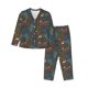 thumbnail image 1 of Fotbe Deers In The Forest 1 Conjunto de Pijama de Manga Larga para Mujer con Estampado, Ropa de Dormir de 2 Piezas, Conjunto de Casa Suave y Cómodo con Bolsillos-Medium, 1 of 7