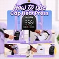 thumbnail image 4 of Adnoom Auto Hat Heat Press Machine, 3-in-1 Cap press, with 3pcs Interchangeable Platen, Heat Transfer Printing for Caps, Hats, Purple, 4 of 8