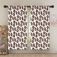 thumbnail image 5 of Blackout Kids Curtains,Brown Footballs Repeat Pattern Childrens Insulated Curtains Set Of 2,Bedroom Essentials,Toddler Room Decor 52"x63", 5 of 5
