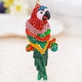 thumbnail image 2 of QDDollars Parrot Keychain for Women, Cute Parrot Animal Key Chain for Ladies, Tropical Parrot Tree Branch Key Ring, Sparkling Parrot Keychains, Colorful Parrot Keyring, 2 of 4
