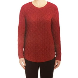 Jeanne pierre cotton cable knit sweater hotsell