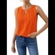 thumbnail image 2 of Chaleco de Moda con Cuello Redondo y Botones, Color Liso, Naranja, Talla XXL, 2 of 6