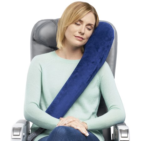 travelrest all-in-one ultimate travel pillow/neck pillow - plush washable cover with memory foam - lean into it - best pillow for airplanes, autos, trains, buses, office napping (rolls up (Best Train Travel In Usa)
