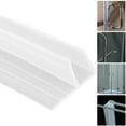 thumbnail image 3 of 2M F Shape Bath Shower Screen Door Seal Strip for Glass 6mm Seal Gap, 3 of 8