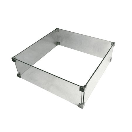 Elementi Outdoor Manhattan Fire Pit Table Tempered Glass ...