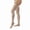 Black, variant on Jobst Opaque 15-20 Open Toe Thigh High Compression Stockings w/Dot Band Natural Xlarge