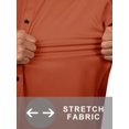thumbnail image 2 of sogami Men's Stretch Dress Shirts Long Sleeve Business Casual Button Down Shirt Spread Collar, 2 of 7