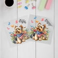 thumbnail image 3 of Yorkshire Terrier Celebrates Spring and Enjoys a Happy Easter Cutout Transfer Sticker Yorkie Dog Lover Gifts Transparent Decal Art Decor - 02001, 3 of 5