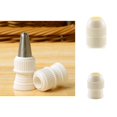 thumbnail image 1 of 2Pcs Piping Tip Converter Easy to Squeeze Flexible Reusable Food Grade Universal Baking Plastic Cake Icing Decoration Piping Nozzle Coupler Kitchen Tool, 1 of 8