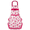 Hot Pink, variant on Vintage Red Rose Floral Women Kitchen Apron with Ruffle Trim Bow & Large Front Pocket, Polyester Stain Resistant Cute Cooking Apron for Baking BBQ Gardening Cafe Restaurant Daily Household Use