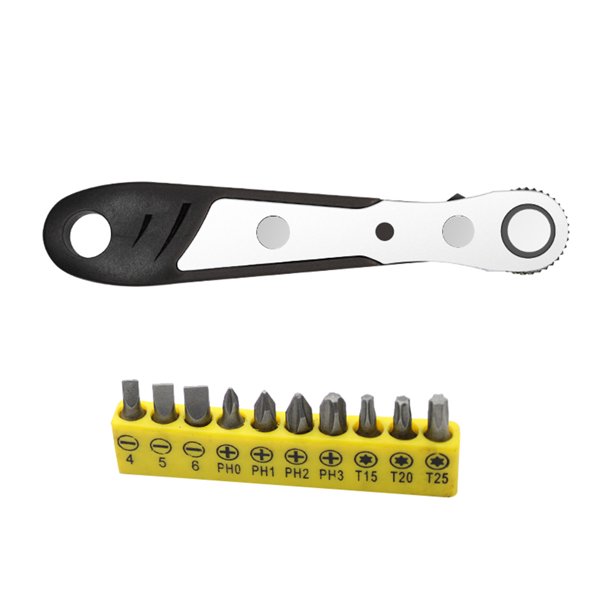 Destornillador Llave Trinquete Bsvklp Mini 1/4 Pulgada Juego de Herramientas