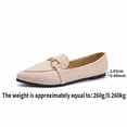 thumbnail image 5 of KIJBLAE Women's Plus Size Pointed Toe Closed Toe Loafers, Slip On Low Heel Soft Sole Casual Flat Shoes Rose Gold 37, 5 of 9
