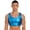 Lake Blue, variant on Mens Sleeveless Vest Tank Top Metallic Crop Top Pole Dance Costume Rave Party Clubwear Black One Size