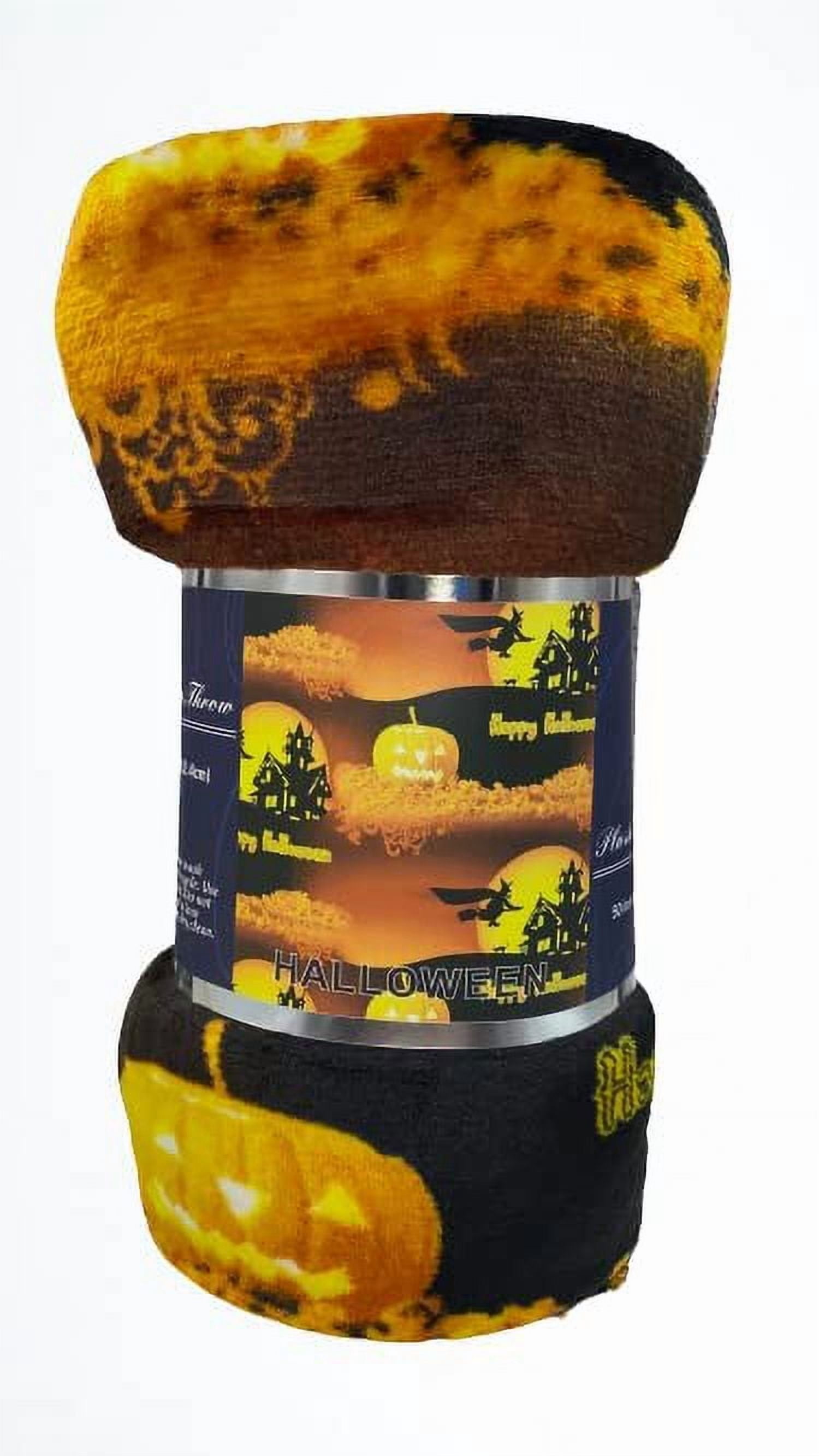 FAITH, HOPE, LOVE HOME DÉCOR Velvet Touch Holiday Throw Fleece Blanket (50" x 60") - Happy Halloween!