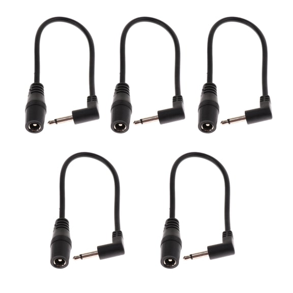 Cable de fuente de alimentación de pedales de guitarra Sunnimix 5.5 mm a 3.5 mm Pedal de efectos de guitarra