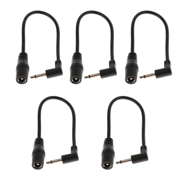 Cable de fuente de alimentación de pedales de guitarra Sunnimix 5.5 mm a 3.5 mm Pedal de efectos de guitarra