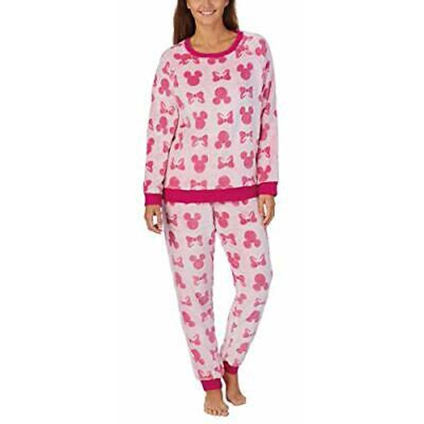 Disney Womens 2-Piece Fleece Jogger Lounge Set (Minnie Mouse, X-Large) - Walmart.com - Walmart.com